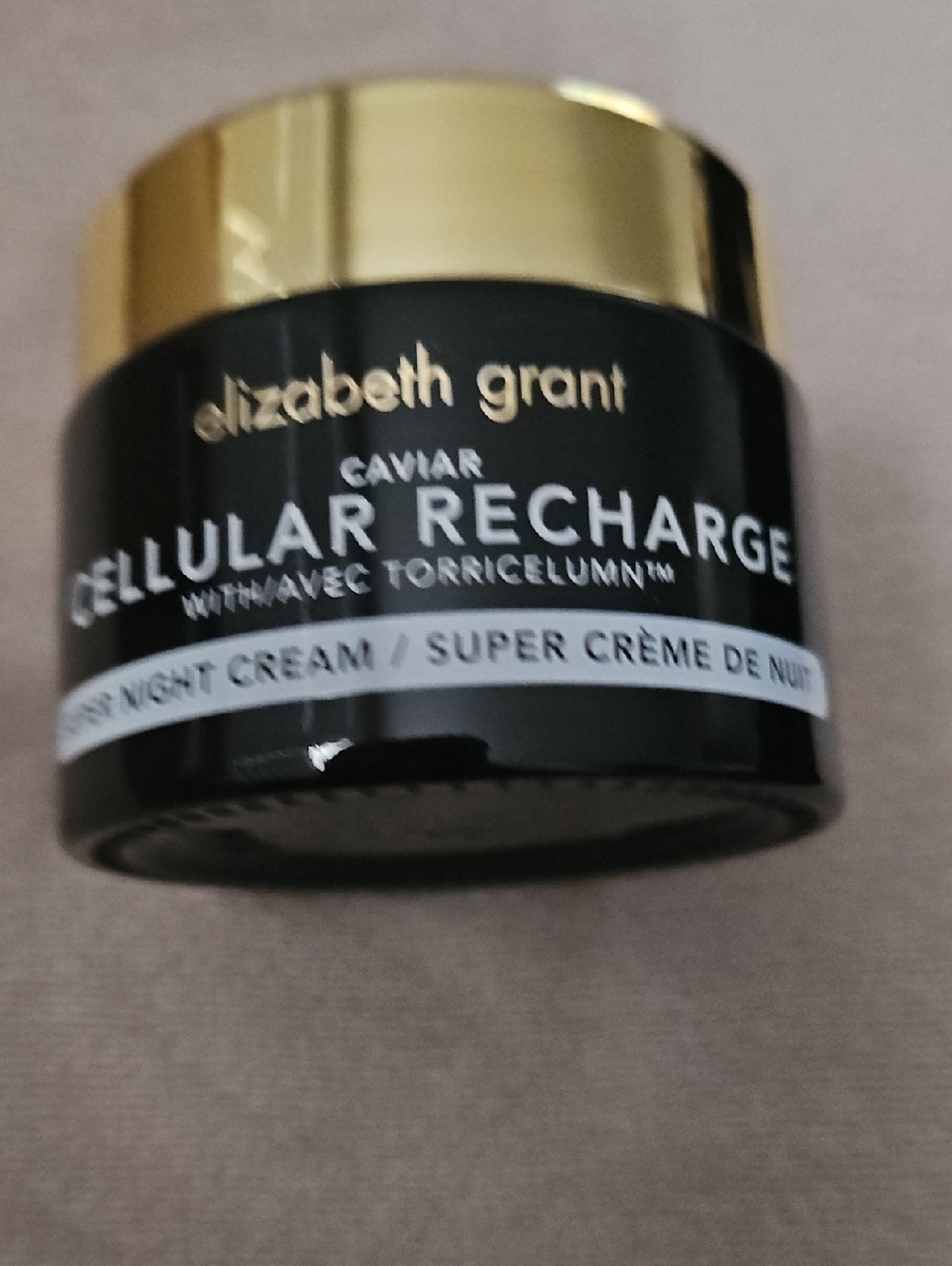 Elizabeth Grant Caviar Cellular Recharge Night Cream - Black & Gold